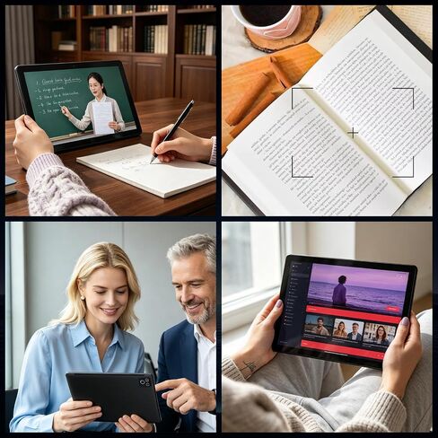 Gleeso Tablet, Android 16 Tablet, 36GB RAM 128GB ROM 1TB TF, 10 Inch Tablet, 8 core, 6000mAh Battery, Fast Charging, HD Display, Dual Camera, Face Unlock, Widevine L1, WiFi 6 BT5.4 in Kuwait