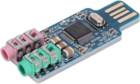 Mingzhe Driver Free USB Sound Card for Easy Audio Playback, Portable and Compact Design for Computer and Laptop Use, Equipped with USB Interface in Kuwait