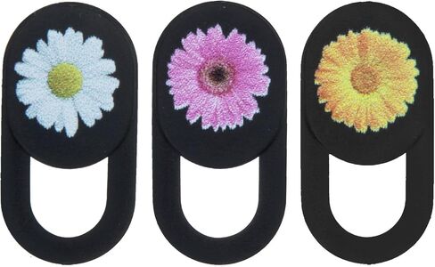 Webcam Cover Slide Privacy 3pcs Flower Pattern for Laptop and Phone in Kuwait