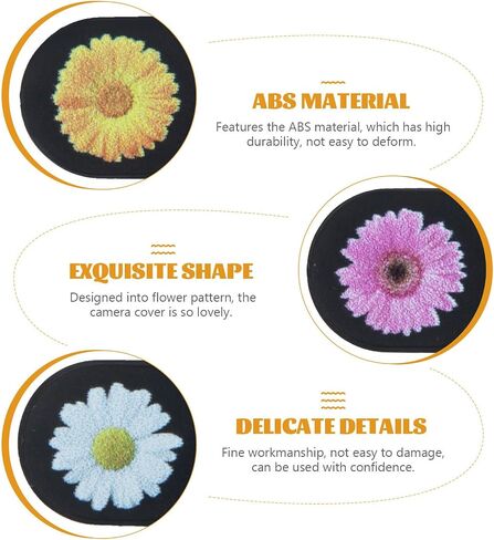 Webcam Cover Slide Privacy 3pcs Flower Pattern for Laptop and Phone in Kuwait
