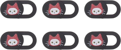 Webcam Cover Slide Black for Privacy 6pcs Laptop Tablet Desktop in Kuwait