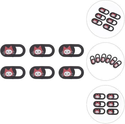Webcam Cover Slide Black for Privacy 6pcs Laptop Tablet Desktop in Kuwait