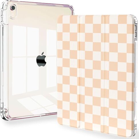 Feams Slim Case for iPad Air 11-inch M4/M3/M2 (2026/2025/2024), iPad Air 5th/4th Generation (2022/2020) 10.9 Inch Case Clear Back with Pencil Holder & Auto Sleep, Purple Flowers in Kuwait
