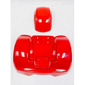 NEW ATC70 78-85 WHITE PLASTIC FRONT AND REAR FENDER SET TPO PLASTICS (RED)