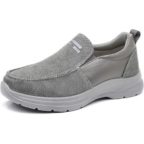 COSIDRAM Mens Casual Slip on Loafers Shoes Breathable Comfortable Non Slip Soft Walking Shoes Daily Flats