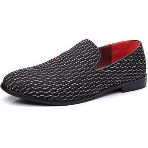 COSIDRAM Men's Dress Loafers Classic Tuxedo Suit Moccasins Comfort Slip On Casual Shoes