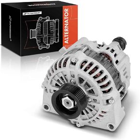 A-Premium Alternator Compatible with Pontiac GTO 2004 5.7L, 12V 140A 6-Groove Pulley Clockwise, Replace# A003TA7991