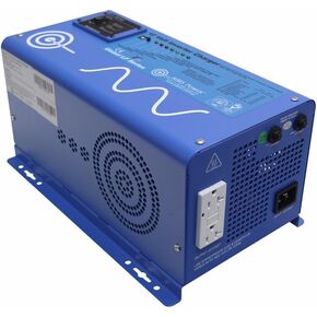 AIMS PICOGLF10W12V120VR 1000 Watt and 3000 Watt Surge 12 VDC Input to 120 VAC Output Pure Sine Inverter Charger Backup Power