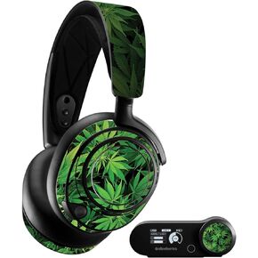 MightySkins Skin Compatible with SteelSeries Arctis Nova Pro - Weed | Protective, Durable, and Unique Vinyl Decal wrap Cover | Easy to Apply, Remove, and Change Styles | Made in The USA