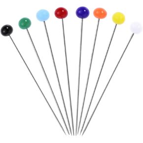 Lurrose 200pcs Glass Head Pins Sewing Head Pins Glass Head for Sewing Big Head