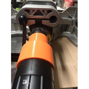 Dust Port Adaptor fitting various tools and shop vacs. (Black, 2 1/4" OD Shop Vac, PLA+, 1 5/8" OD Saw (Compatible with DeWalt Miter Saws))