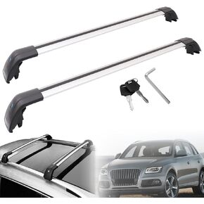 MotorFansClub Roof Rack Cross Bars Fit for Audi Q5 2012 2013 2014 2015 2016 2017 Luggage Rack Aluminum Top