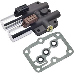 DUNSIHUI 28250-P6H-024 Transmission Solenoid Pressure Switch Kit with Gasket Dual Linear Compatible with Prelude CL TL MDX 28400-P6H-013 28500-P6H-013 28600-P7Z-013