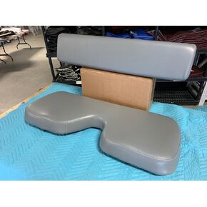Seat Cover Brand - Gray Custom Fit Vehicle Seat Cover for Kubota RTV 400 & 500 UTV, 776A, Heavy-duty with Staples, North America Made