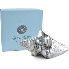 Arthur Court Ocean Shell Paper Napkin Weigh for Paper Napkin, Documents on a Desk, Dinner and Picnic Tables - Outdoor Use, Organization for Multiple Sizes - Durable Metal 3 inch Long