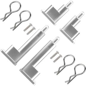 TOOMOD Super ClodBuster Aluminum Body Mounts Car Shell Fixing for Tamiya RC Car Bullhead Super Clod Buster Upgrades Replace Parts (Silvery)