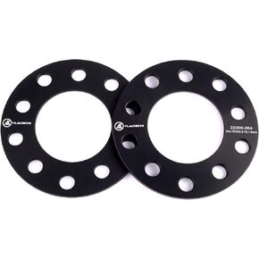 VLAOSCHI Black Forged 5x4.5 5x4.75 5x114.3 Wheel Spacers 1/4" (6mm) Compatible with Ford-Jeep-Toyota-Honda-Nissan 5 Lug for Wrangler Liberty Explorer Ranger Mustang Camry Tacoma Accord Civic-Pack of 2