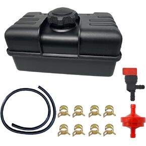 34156A Fuel Tank GAS 4 Quart Compatible with Various Tecumseh 37290 34156 H30 H35 H40 H50 HS40 HS50 HM80 HM100 Engines With Cap and Shut Off Valve