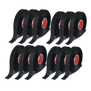 12 Rolls Wire Harness Tape, 0.35 inch *49Ft Heat-Resistant Adhesive Cloth Fabric Tape for Automotive Cable Tape Harness Wiring Loom Electrical Heat Tape (0.35 inch, 12)