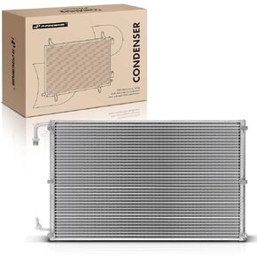A-Premium Air Conditioning A/C Condenser Compatible with Chevrolet Corvette 1973-1982 5.0L 5.7L 7.4L, Replace# 12490542