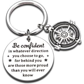 2024 Graduation Gift Keychain for Her Him Boys Girls Inspirational Gift for College High School Student Class of 2024 Senior Grads Nurse Son Daughter from Mom Dad Women Men Master Birthday Gifts