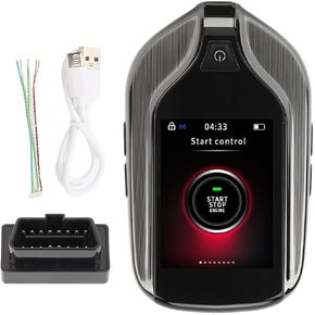 LCD Smart Key, Universal MA?100 LCD Touch Screen Smart Key Remote Keyless Entry for All Start Stop Engine Button Car Key Fob Keyless Entry Remote