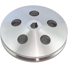 Chevy Gm Aluminum 1 V Groove Power Steering Pulley Satin (1/8" Keway)
