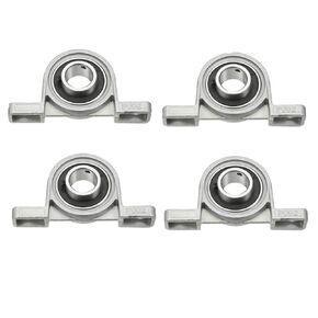 Xnrtop KP002 15mm Bore Zinc Alloy Inner Ball Mounted Pillow Block Pack of 4