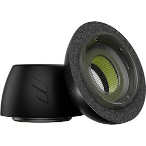 Proof Labs HyperFoam Memory Foam Ear Tips for AirPods Pro 1st & 2nd Gen - Patented Comfort Core for Improved Fit and Noise Cancellation, Anti-Slip Replacement Buds (S/M/L, Black)