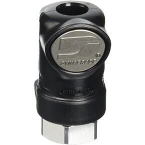 Dynabrade (94960) 1/4" موصل أنثى ذو نمط مركب | ملحق اتصال خط الهواء، مقاوم للصدمات، منخفض الاهتزاز، مقاوم للسحق | يستخدم مع مقابس Dynabrade الذكور