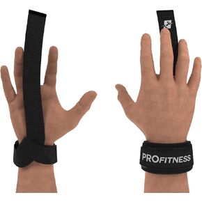 ProFitness Weight Lifting Straps: Heavy Duty Strap Improves Grip for Weightlifting, Powerlifting, Bodybuilding & Deadlift | Neoprene Padded Wrist Wraps Provides Support | for Men & Women
