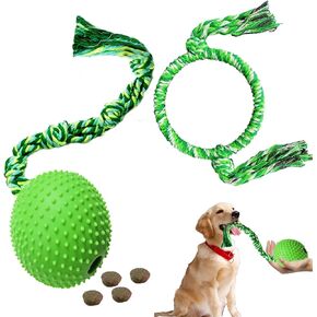 كرة تدريب الكلاب على الحبل، لعبة شد الحبل للكلاب الصغيرة والمتوسطة والكبيرة، ألعاب تسنين الجراء، ألعاب مضغ تفاعلية للكلاب من أجل الملل in Kuwait