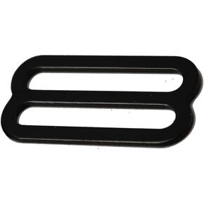 1" Black Metal Triglide Buckles - Pack of 10