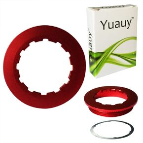 Cassette Lockring Aluminium Alloy for 7-11 Speed Mountain Bike Red