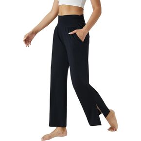 TOPYOGAS Women's Casual Loose Yoga Pants Cozy Wide Leg Pants High Waisted Lightweight Sweatpants Pajama Pants with Pockets