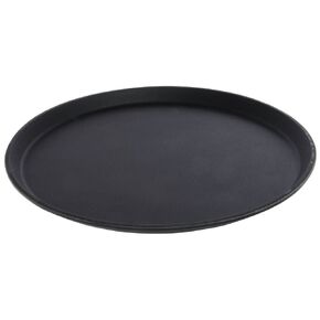 Cambro Manufacturing 1600TL110 Treadlite Tray Round Black 16'' (1 Each)