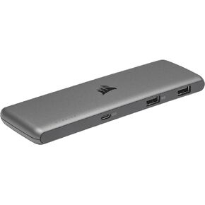 Corsair USB100 7-Port USB-C/USB-A Expansion Hub - 3X USB Type-C Ports - 4X USB Type-A Ports - Self-Powered - Durable Housing