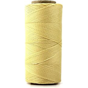 Linhasita Waxed 100% Polyester Twisted Waxed Waterproof Macramé Cord Thread String Many Colors 180 Yards Spool, Friendship Bracelet, Leather Sewing, Imported Brazil (1mm, 1019 Boston Fern)
