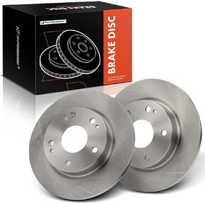 A-Premium 10.23 inch (260mm) Rear Drilled and Slotted Disc Brake Rotors Compatible with Select Honda Models - Civic 2016-2017/2019-2020/2022-2023, Insight 2019-2022, 1.5L 2.0L, 2-PC Set