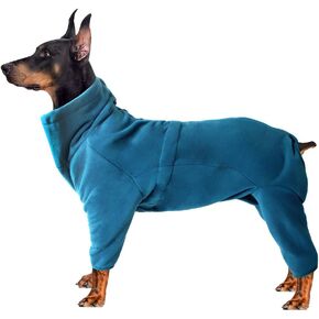Dogs Winter Clothes for Small Dogs Girls Winter Puppy Pjs for Doggie Onesies Small Dog Winter Coat Windproof (Dark Blue, XXS)