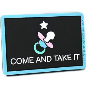 Come and Take It Pacifier Diaper Bag PVC Hook and Loop Patch | Funny Tactical Patch