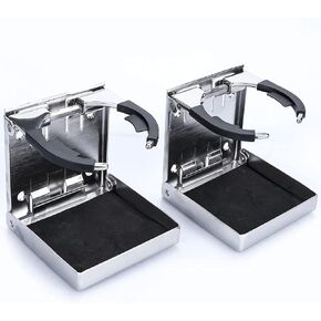 2 Pack Stainless Steel Adjustable Cup Drink Holder, Adjustable Cup Holder for Marine Boat Yacht RV