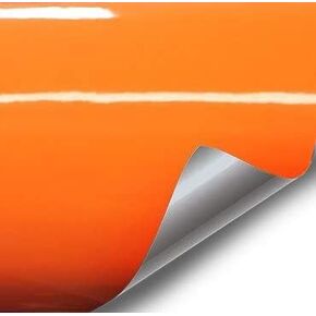 VViViD Fluorescent Orange Gloss Vinyl Wrap (12 Inch x 48 Inch)