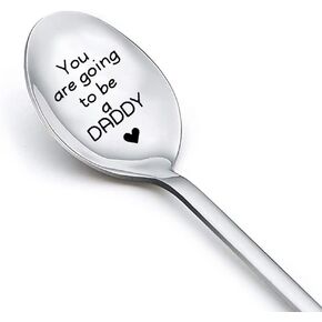 Gift for New Dad Daddy Spoon - You Are Going To Be a Daddy Spoons for New Father Daddy To Be Gifts from Wife Pregnancy Announcement Gift for Husband Father's Day Gifts for New Dads Father To Be Gift