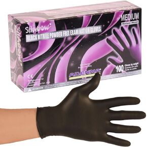 Adenna Nitrile Powder-Free Examination Gloves, Medium, 2-Pack, for Male