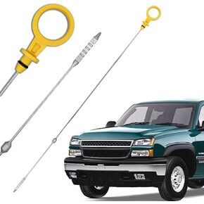 Engine Oil Level Dipstick Indicator Compatible for Chevrolet Silverado 2500 HD,Silverado 3500,Suburban 2500,GMC Sierra 2500 HD,Sierra 3500,Yukon XL 2500 Replace 6.6L Fluid Oil Stick 97287502