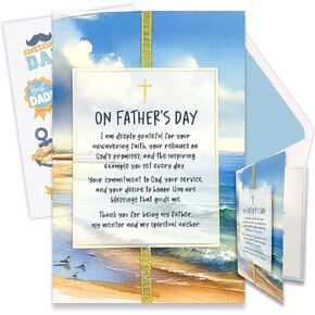 Decorably Gold Foiled 5x7in Individual Religious Mothers Day Cards for Mom with Vibrant Tulip Cutout, Gold Ribbon and Die-Cut Heart Charm, Card Set with Envelope and Stickers, Printed Message Inside