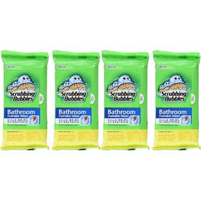 Scrubbing Bubbles Flushable Bathroom Wipes, 36 Count, 4-Pack