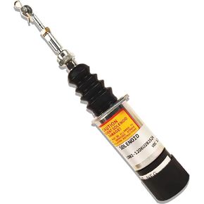 1502-12D6U2B2S2A Fuel Shut Off Solenoid Compatible with Perkins CAT 216 226 236 246 Skid Steer UB704 Engine，for Woodward 307-2546 Diesel Engine,12V