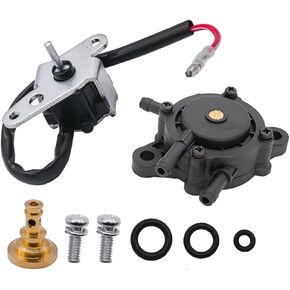 Cylinman 24-757-01-S Fuel Shut-Off Solenoid Kit Fit for Kohler CH18-CH25 CH620-CH740 LH630-LH755 20-25HP Replacement 2475701 2475701-S 24-757-01-S with Fuel Pump